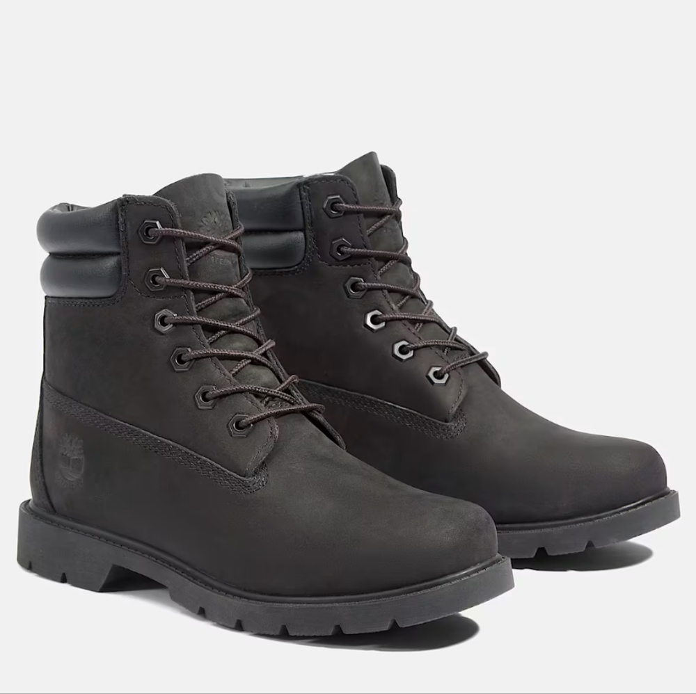 Timberland Women's Black Leather Boots| Size 8.5